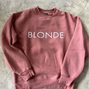 Brunette The Label “Blonde” Crewneck - Size S/M